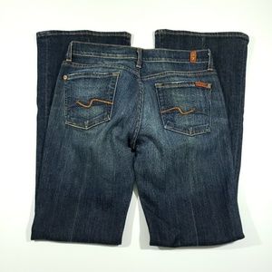 Womens 7 for all mankind flare Jean's sz 29x32 E9